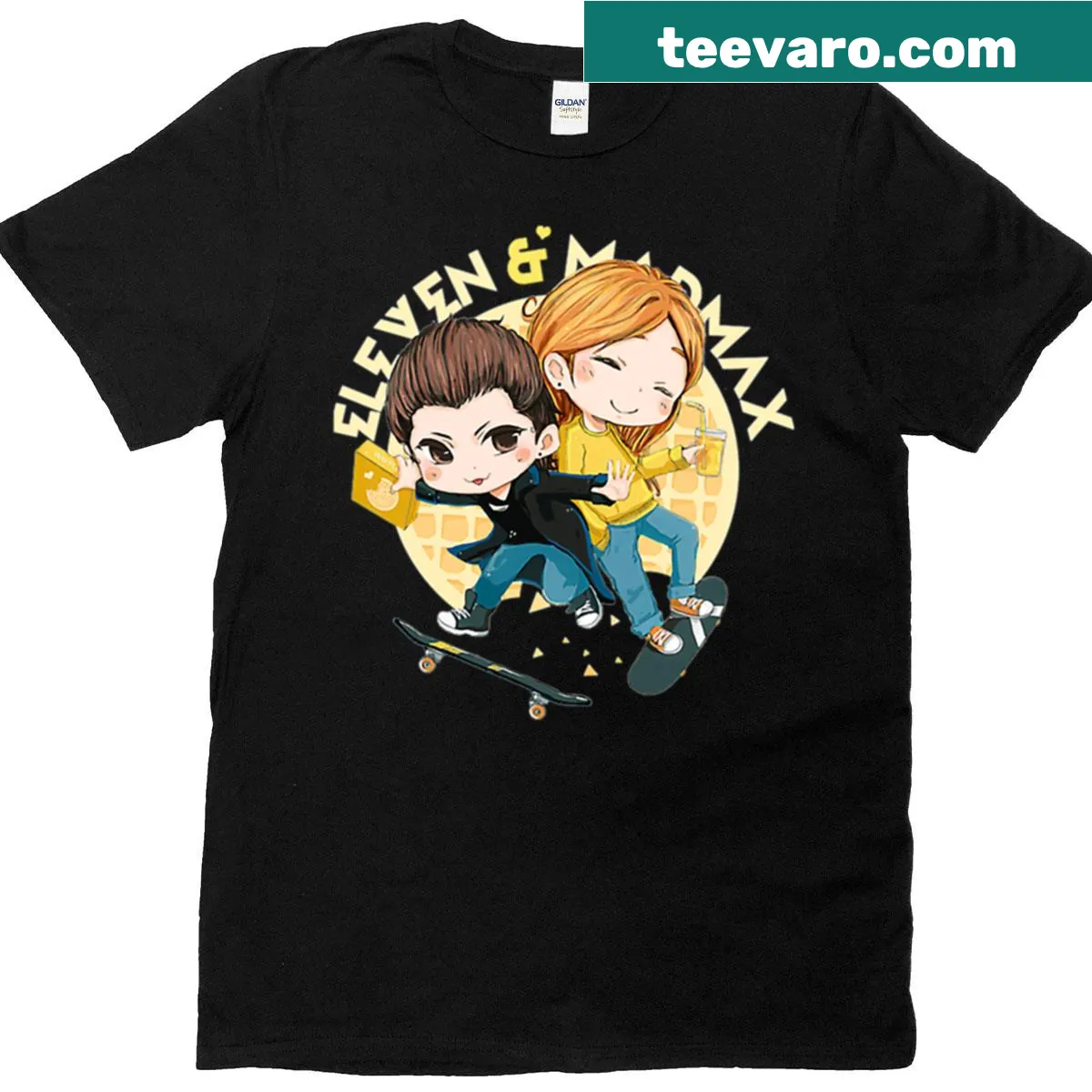 Playful typography T-shirt for teens — on a men's t-shirt