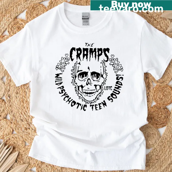 Vintage logo T-shirt featuring The Cramps band design
