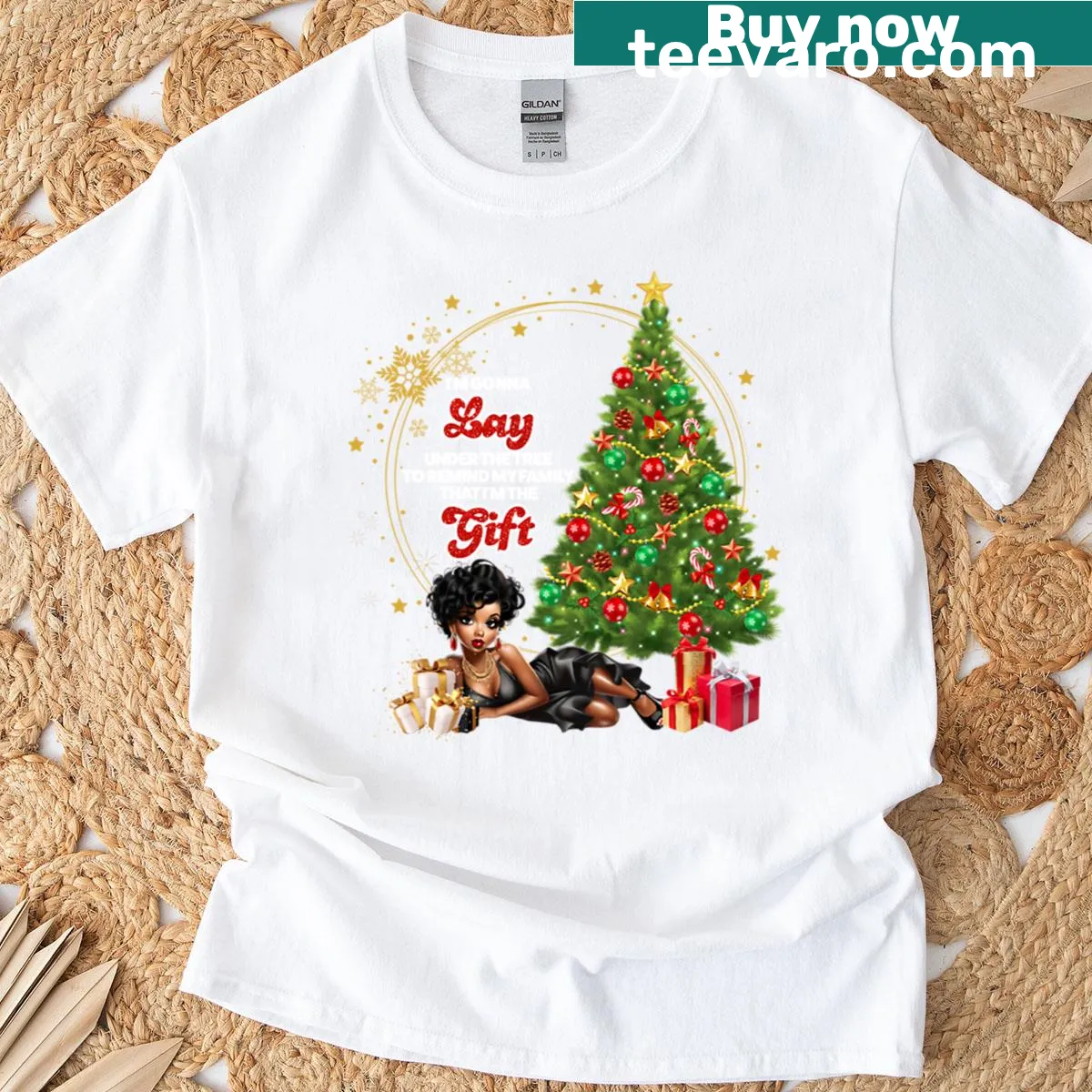 Wholesome themed t-shirt celebrating the spirit of giving — on a men's t-shirt