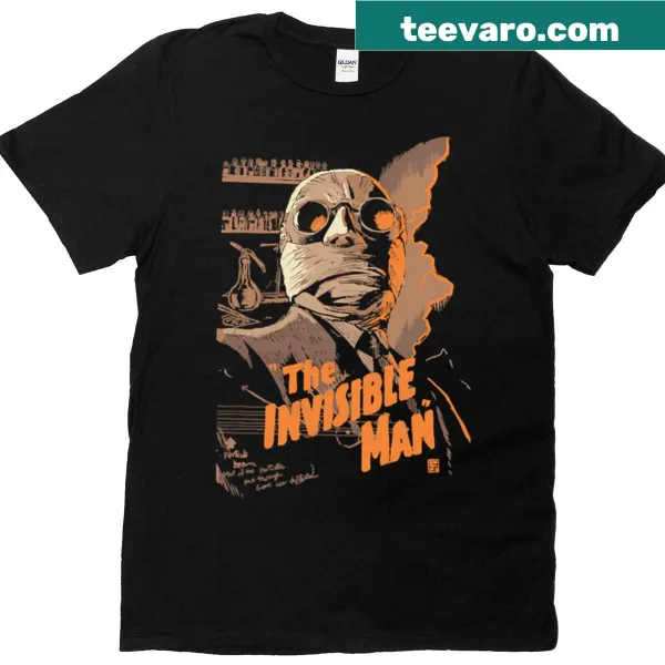 T-shirt depicting a clever design inspired by The Invisible Man