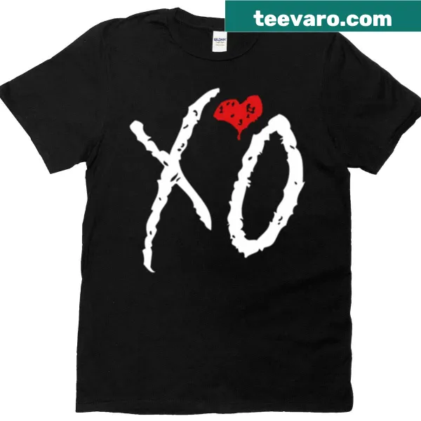 T-shirt featuring The Weeknd's iconic logo in a contemporary design