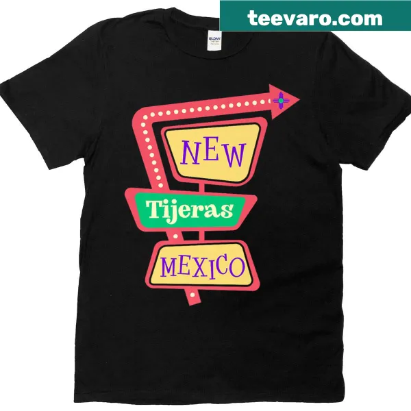Retro vintage T-shirt featuring Tijeras, New Mexico design