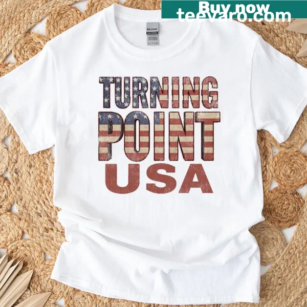 Oversized T-shirt with the Turning Point USA logo
