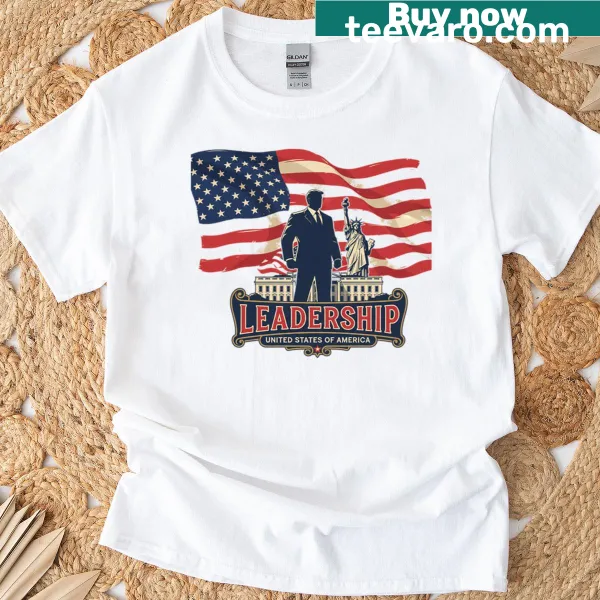 Patriotic t-shirt featuring the American flag and Statue of Liberty