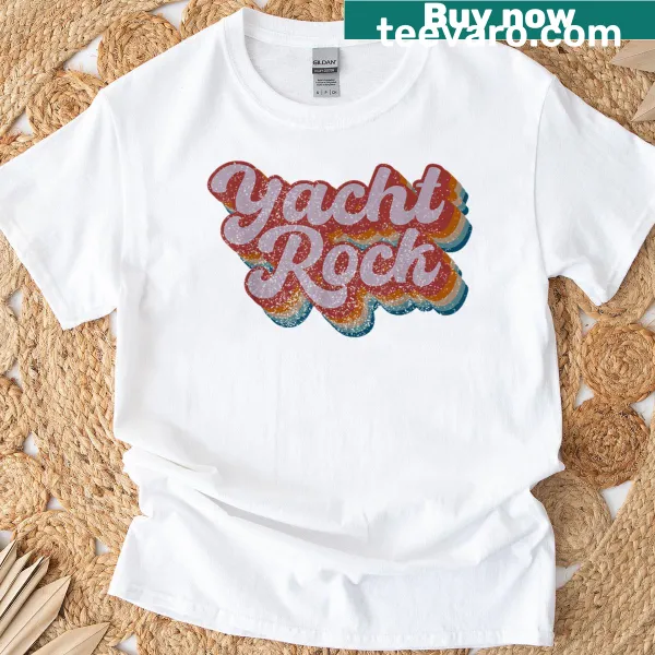 Vintage yacht rock themed graphic t-shirt