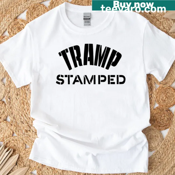 Vintage tramp art-inspired T-shirt with a nostalgic design