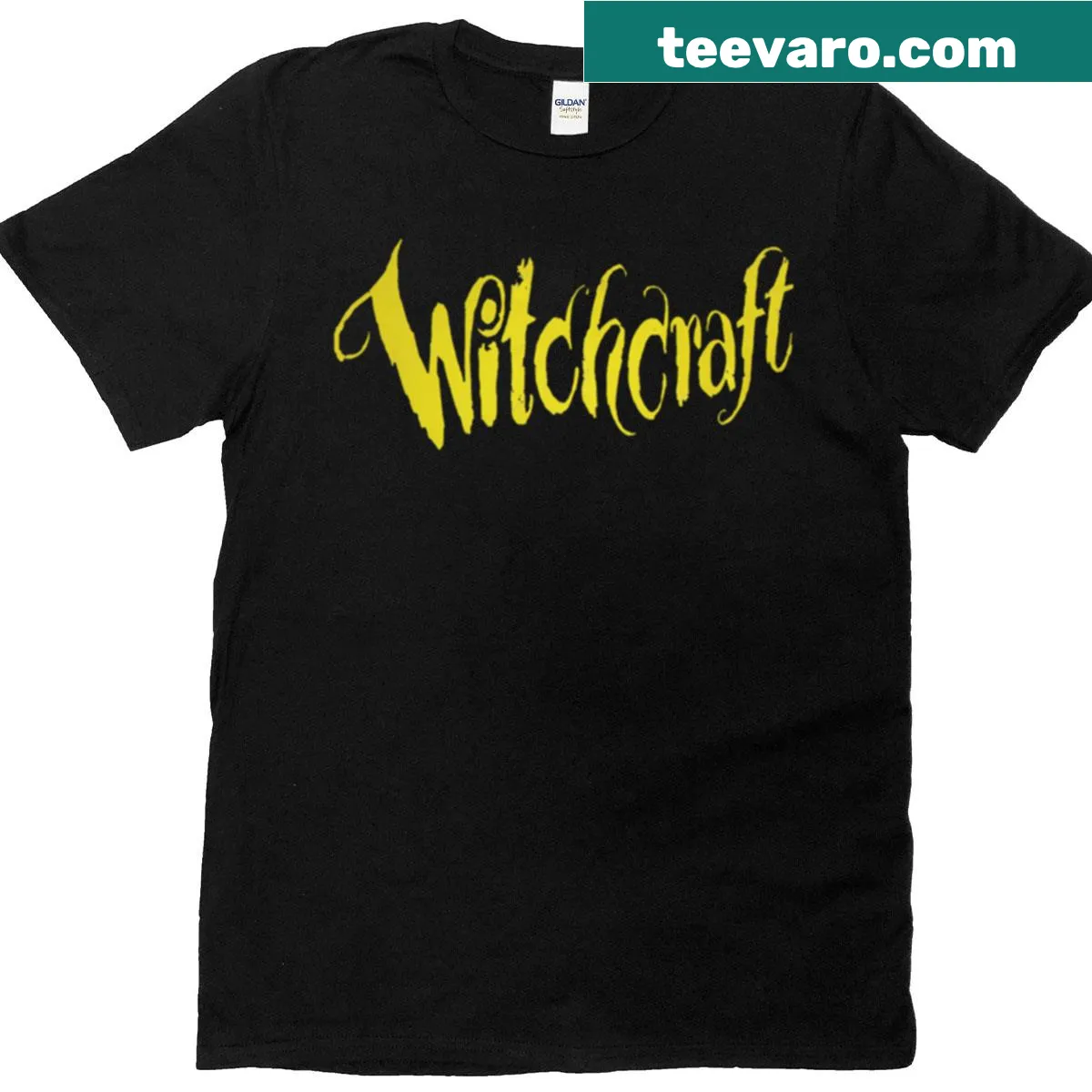 Vintage witchcraft design on T-shirt — on a men's t-shirt