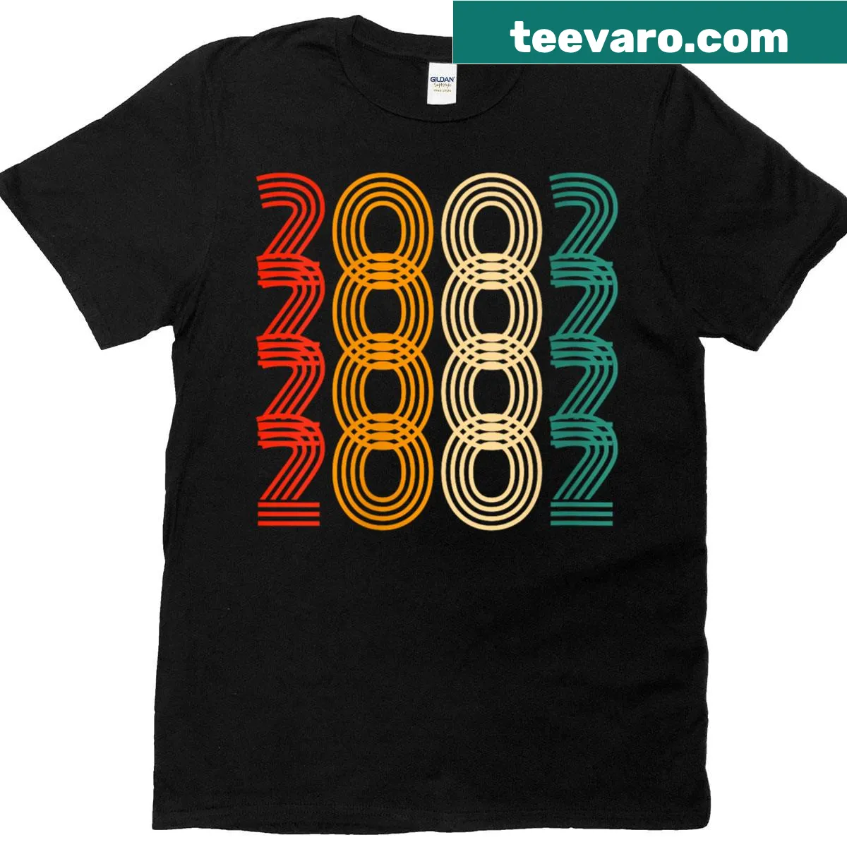 Vintage T-shirt for celebrating 2002 birthdays, suitable for men and women — on a men's t-shirt