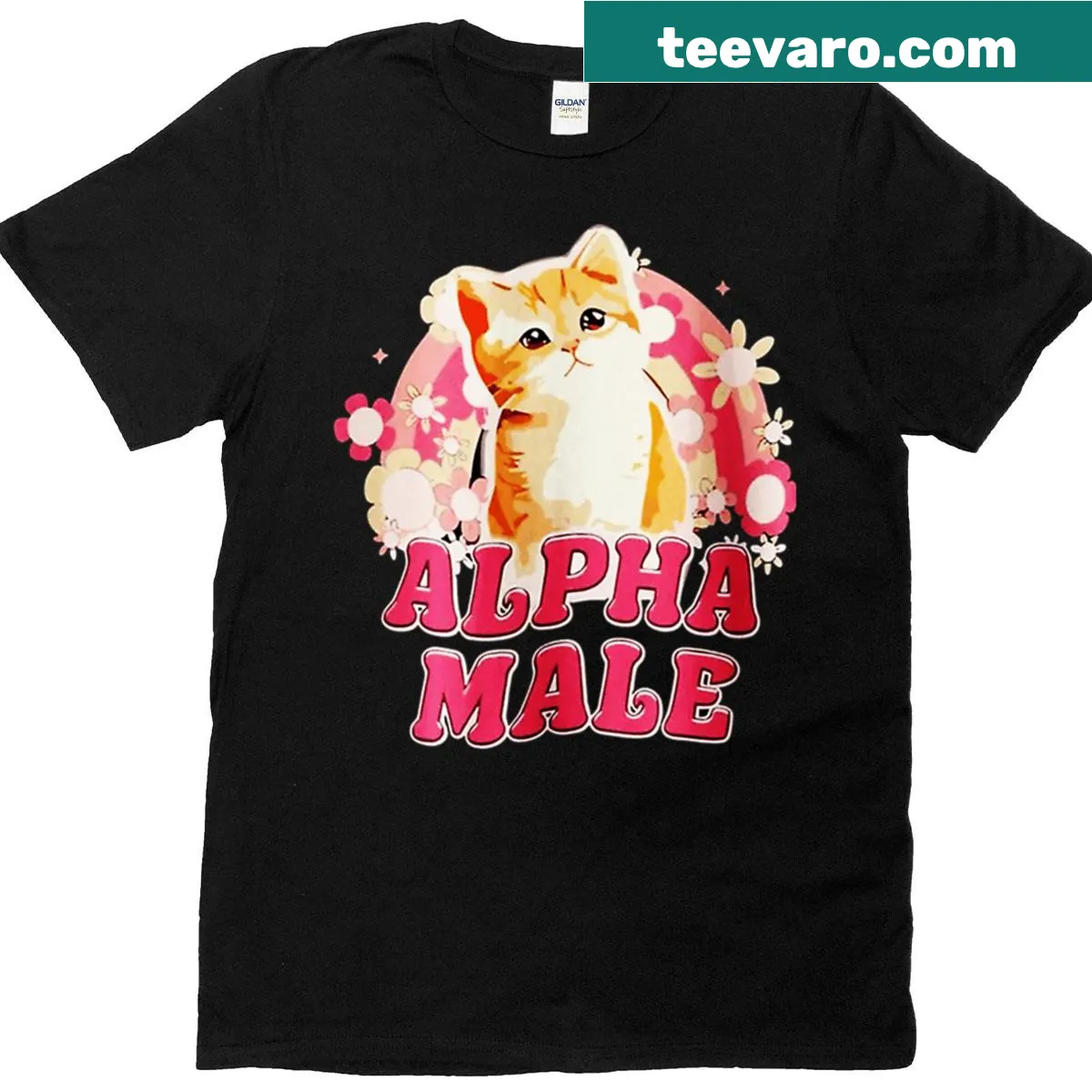 Bold typography T-shirt featuring the phrase related to masculinity. — on a men's t-shirt
