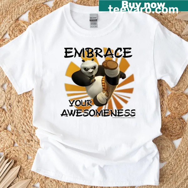 Cartoon bear kung fu t-shirt featuring a funny warrior design