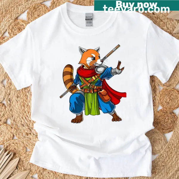 Cartoon bear in kung fu pose on a funny t-shirt