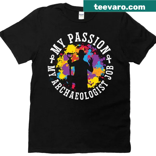 Proud archaeology student t-shirt with bold typography