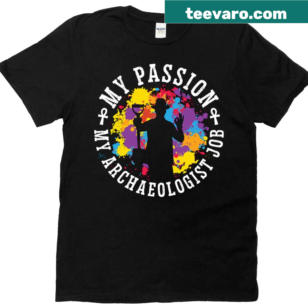 Proud archaeology student t-shirt with bold typography — on a men's t-shirt