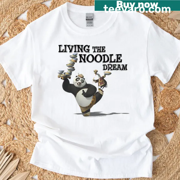 Funny kung fu bear t-shirt featuring a cartoon warrior design