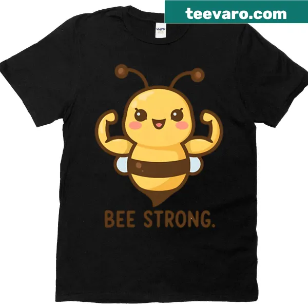 Cartoon bee graphic with motivational text