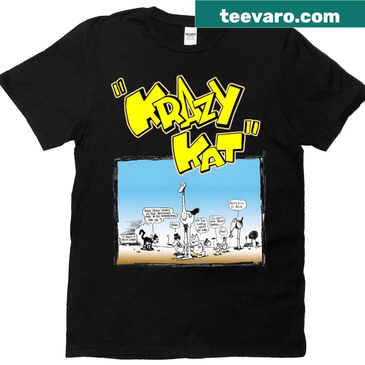 Vintage cartoon cat with books graphic on funny t-shirt — on a men's t-shirt