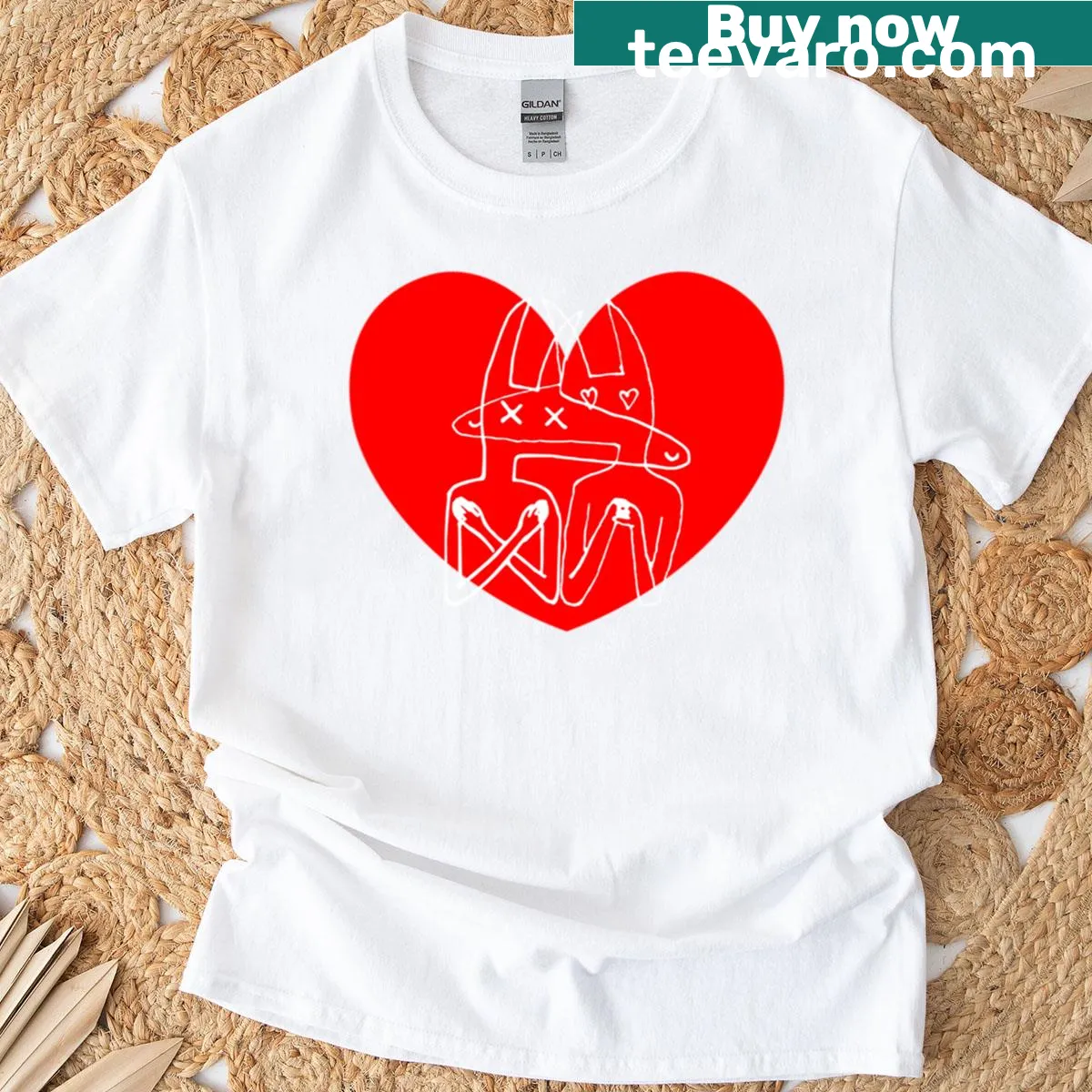 Car Seat Headrest fan tee with bold typography — on a men's t-shirt