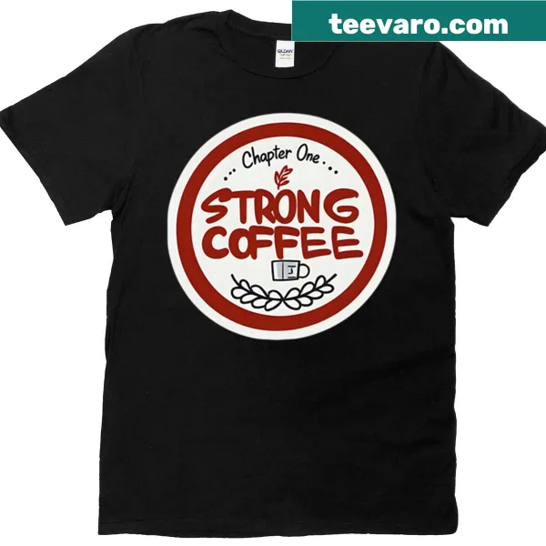 Oversized t-shirt with motivational coffee graphic