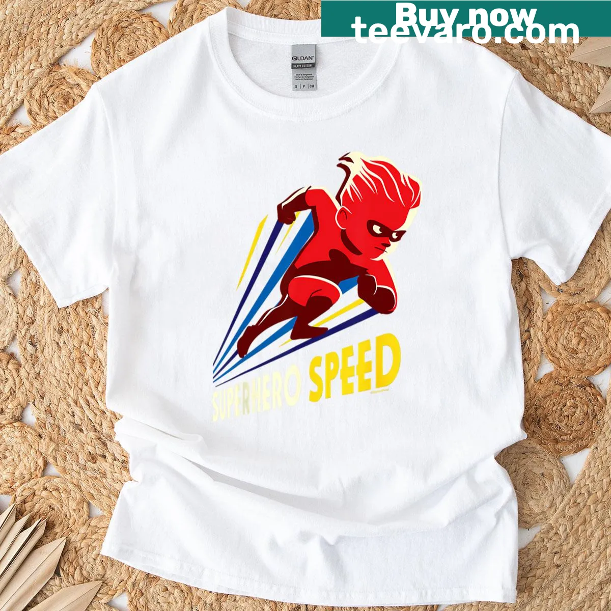 Vintage cartoon logo T-shirt for kids inspired by classic movies — on a men's t-shirt