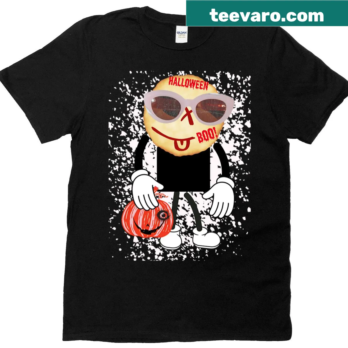 Funny Halloween t-shirt with playful graphic design — on a men's t-shirt