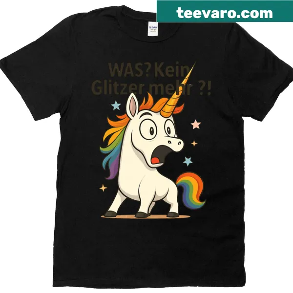 Oversized t-shirt with humorous unicorn design