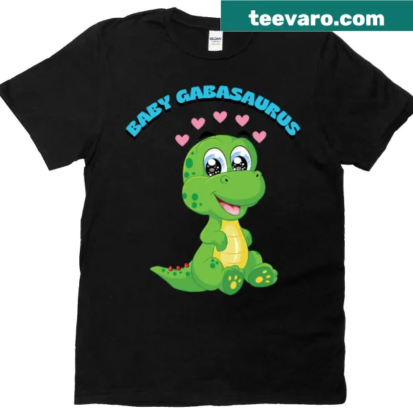 Cute T-shirt featuring the cartoon Gaba Gabasaurus dinosaur
