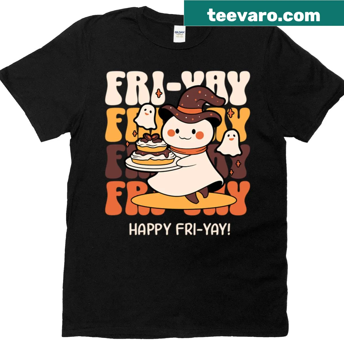 Happy Fri Yay t-shirt featuring a fun design for teachers and students — on a men's t-shirt