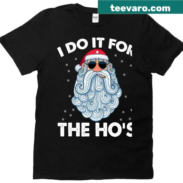 Funny Christmas T-shirt with Santa and quirky text