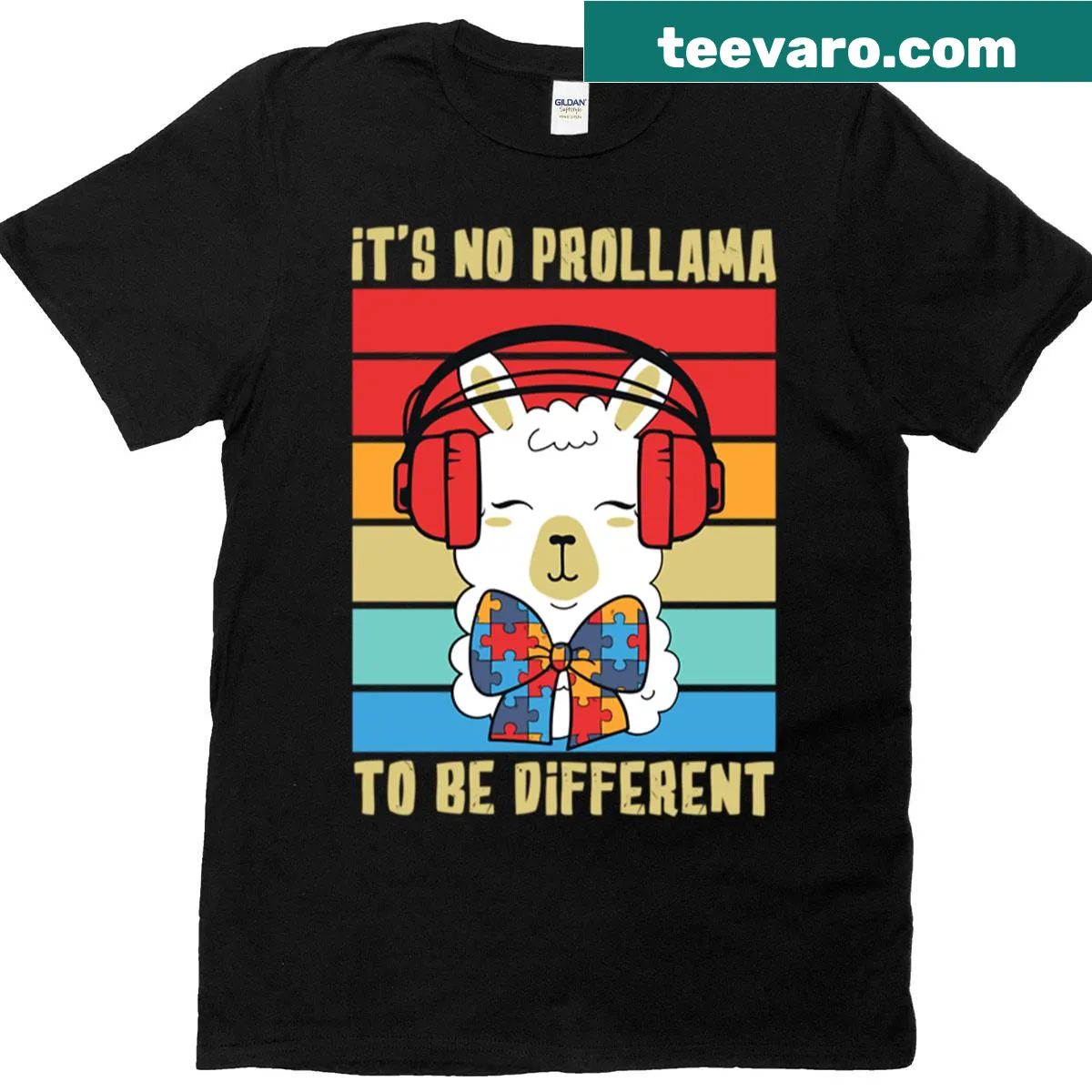 Cute llama lovers t-shirt with humorous text — on a men's t-shirt