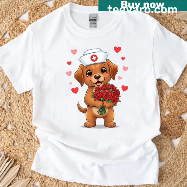 Cute Labrador graphic T-shirt, featuring a lovable dog design.