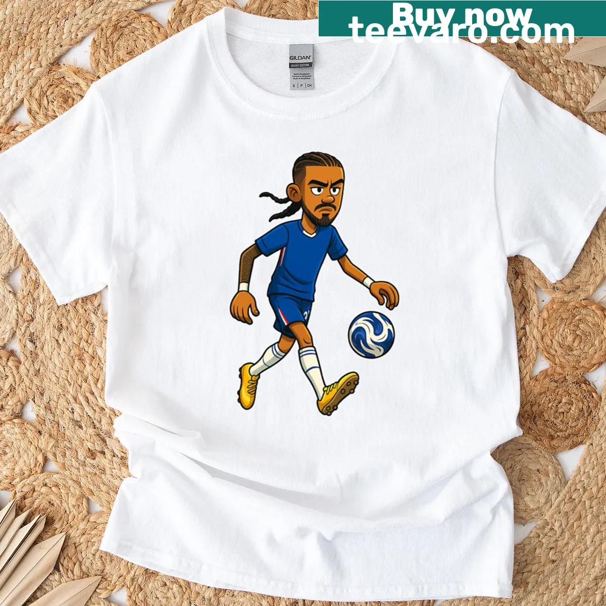 Playful 'Malo Gusto' text design on a sporty T-shirt — on a men's t-shirt