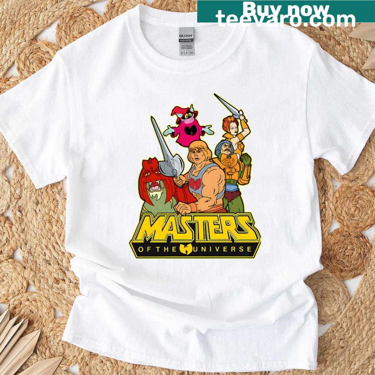 Vintage-style t-shirt celebrating 80s cartoons and movies — on a men's t-shirt