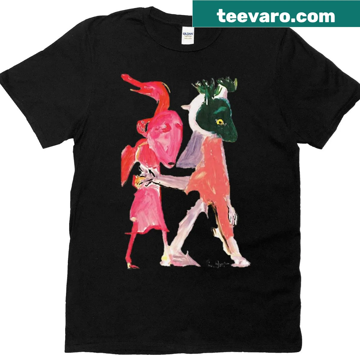 Humorous T-shirt featuring Captain Beefheart-themed design. — on a men's t-shirt