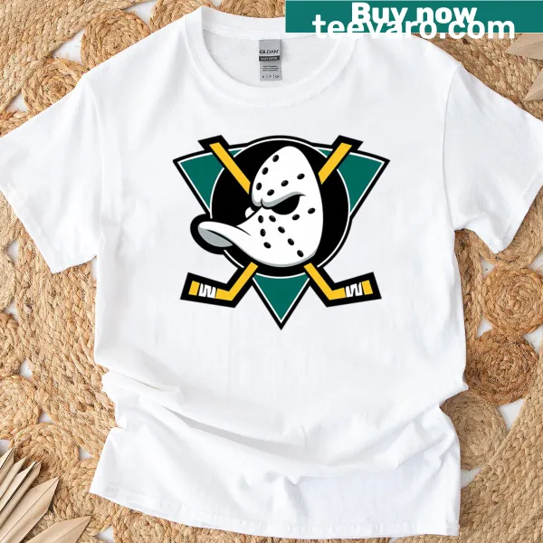 Mighty Ducks logo T-shirt featuring the iconic duck emblem