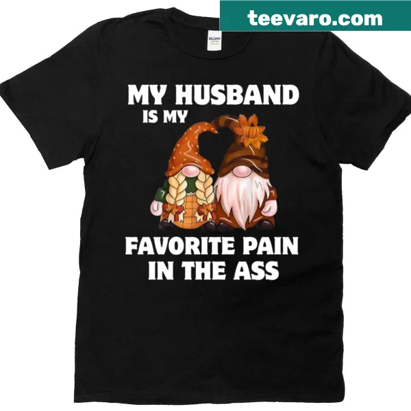 Funny T-shirt featuring gnomes and a humorous marriage saying