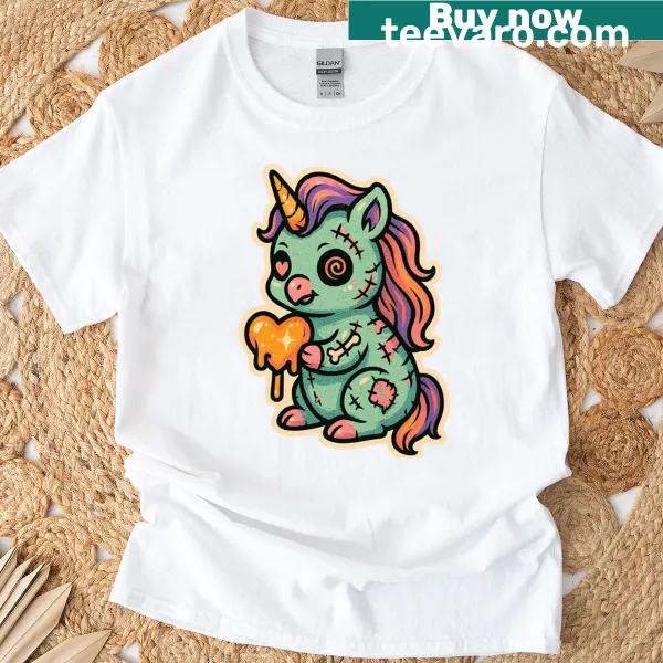 Retro horror comic graphic T-shirt