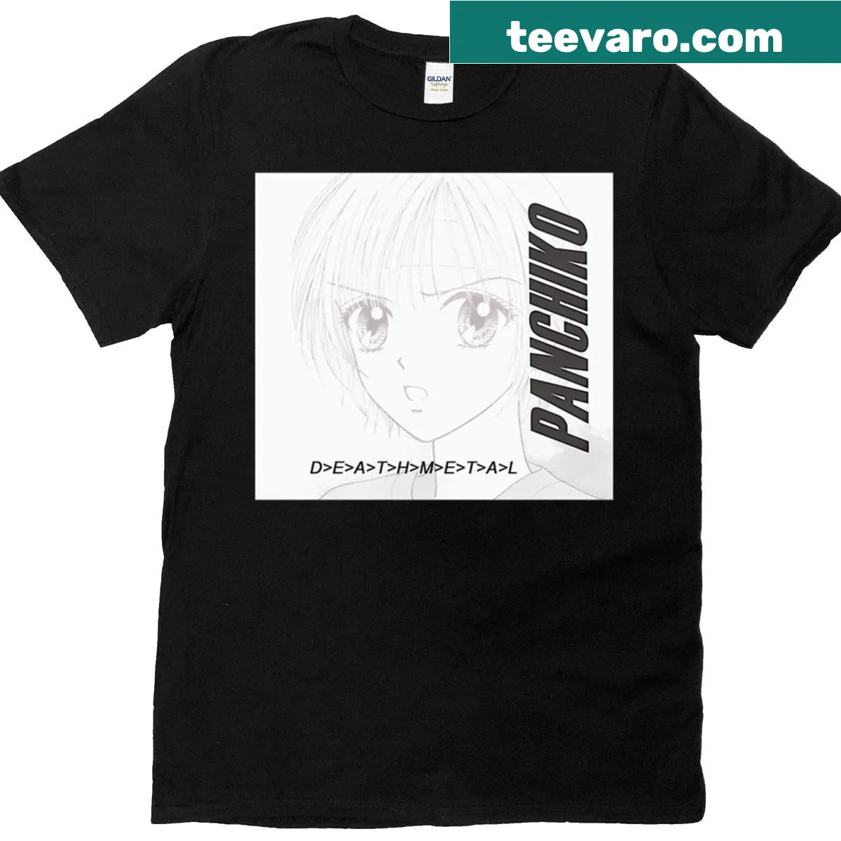 Anime-style artwork on a limited edition T-shirt. — on a men's t-shirt