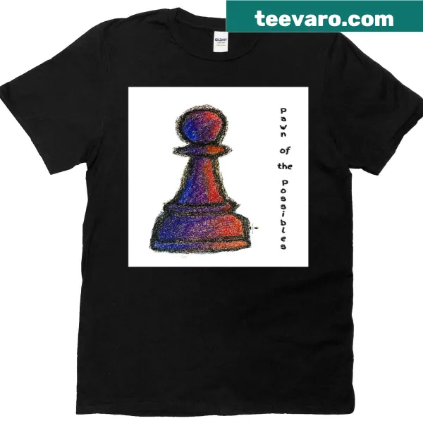 Chess-themed T-shirt featuring a pawn artwork design