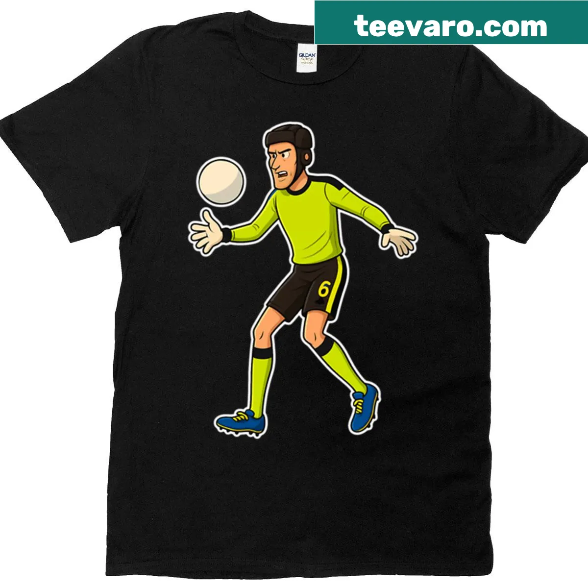 Minimalist T-shirt featuring the name Petr Cech. — on a men's t-shirt