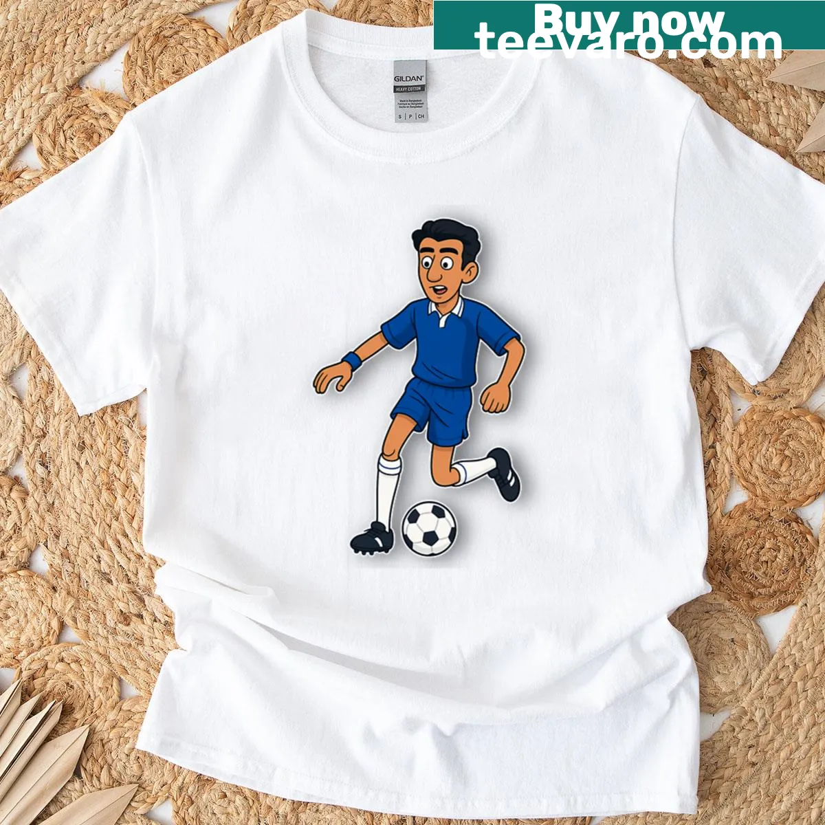 Minimalist Roberto Di Matteo name design on a t-shirt. — on a men's t-shirt