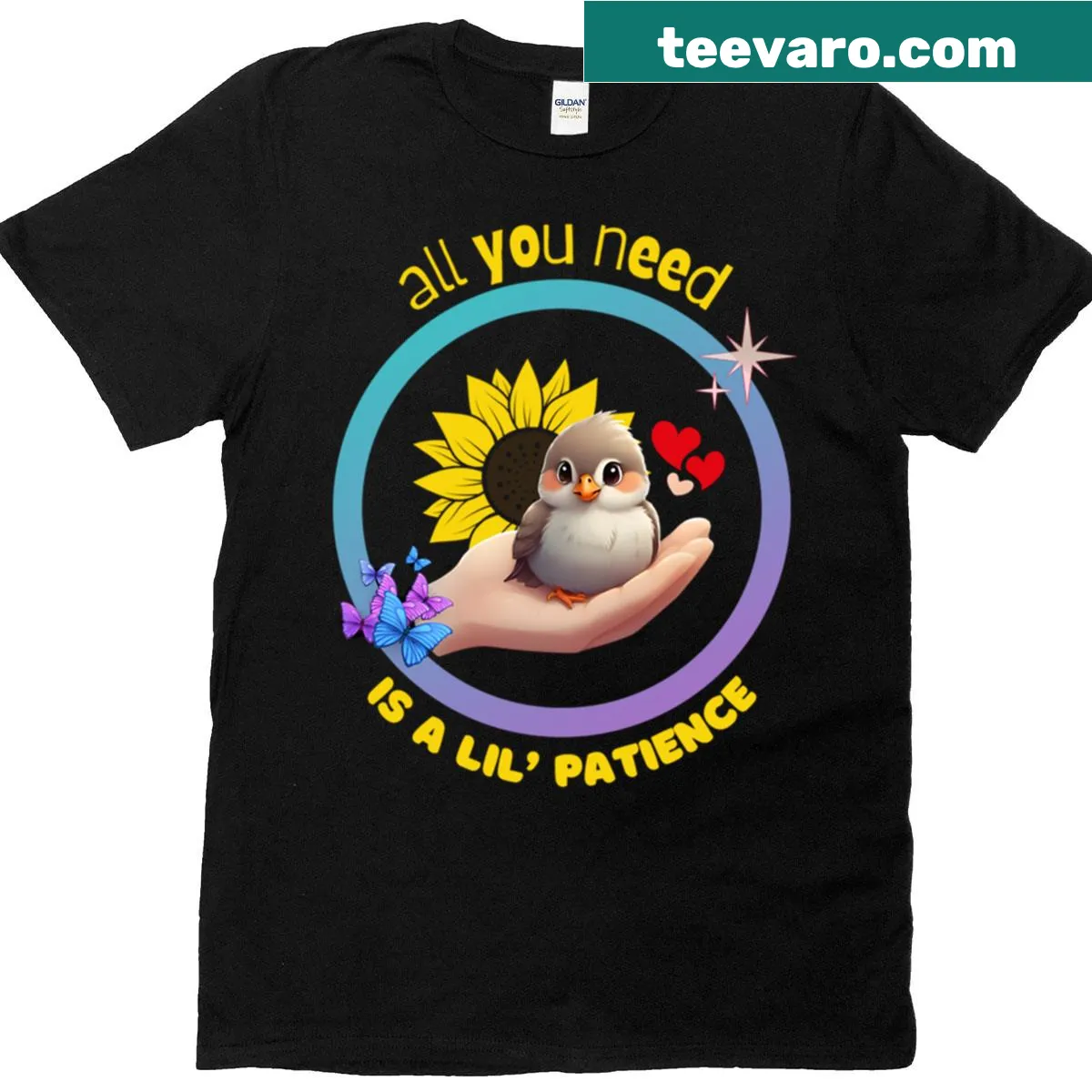 Funny T-shirt with the phrase 'Size Measured By Hand.' — on a men's t-shirt