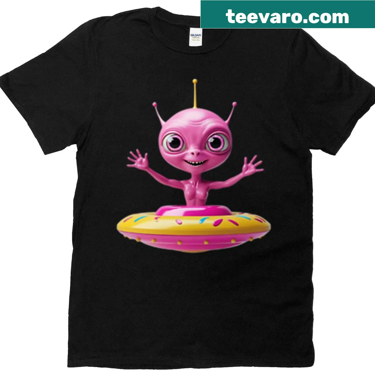 Adorable space cat in astronaut gear on a T-shirt. — on a men's t-shirt