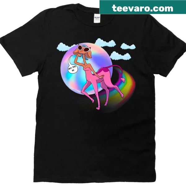 Vintage-style t-shirt with funny anime cartoon friends design