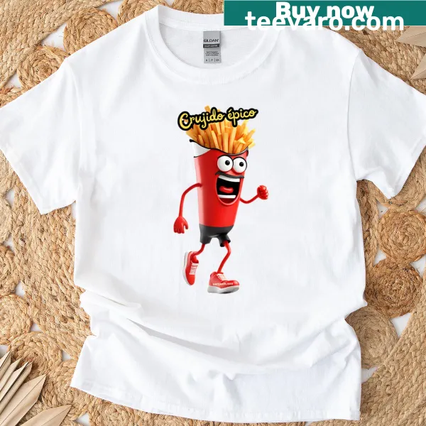 Playful fitness T-shirt with the text 'The Crunchiest Runner On The Planet.'