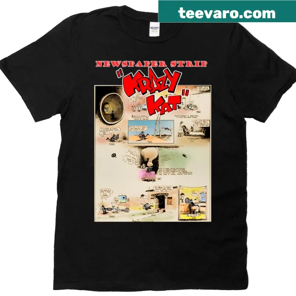 Vintage style T-shirt featuring a funny cartoon cat reading a book