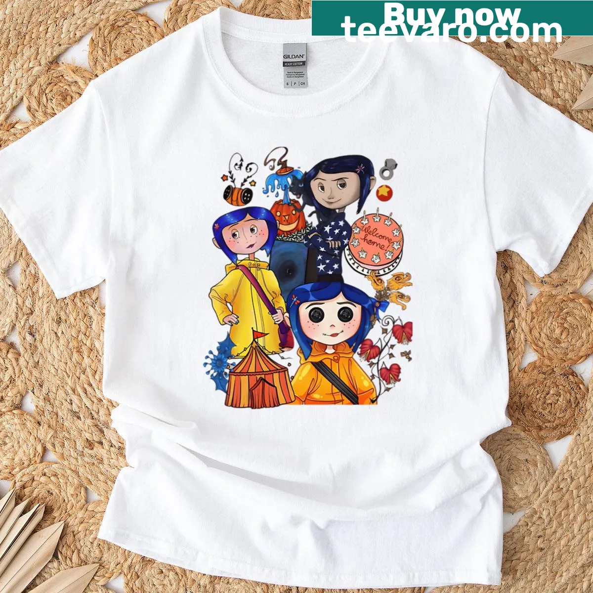 Vintage horror cartoon Halloween t-shirt for women with spooky character design — on a men's t-shirt