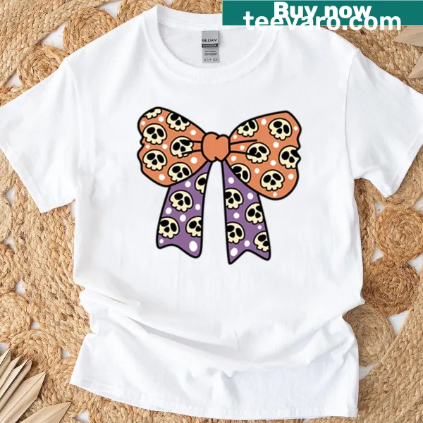 Whimsical oversized butterfly tee with ghost head and girl design