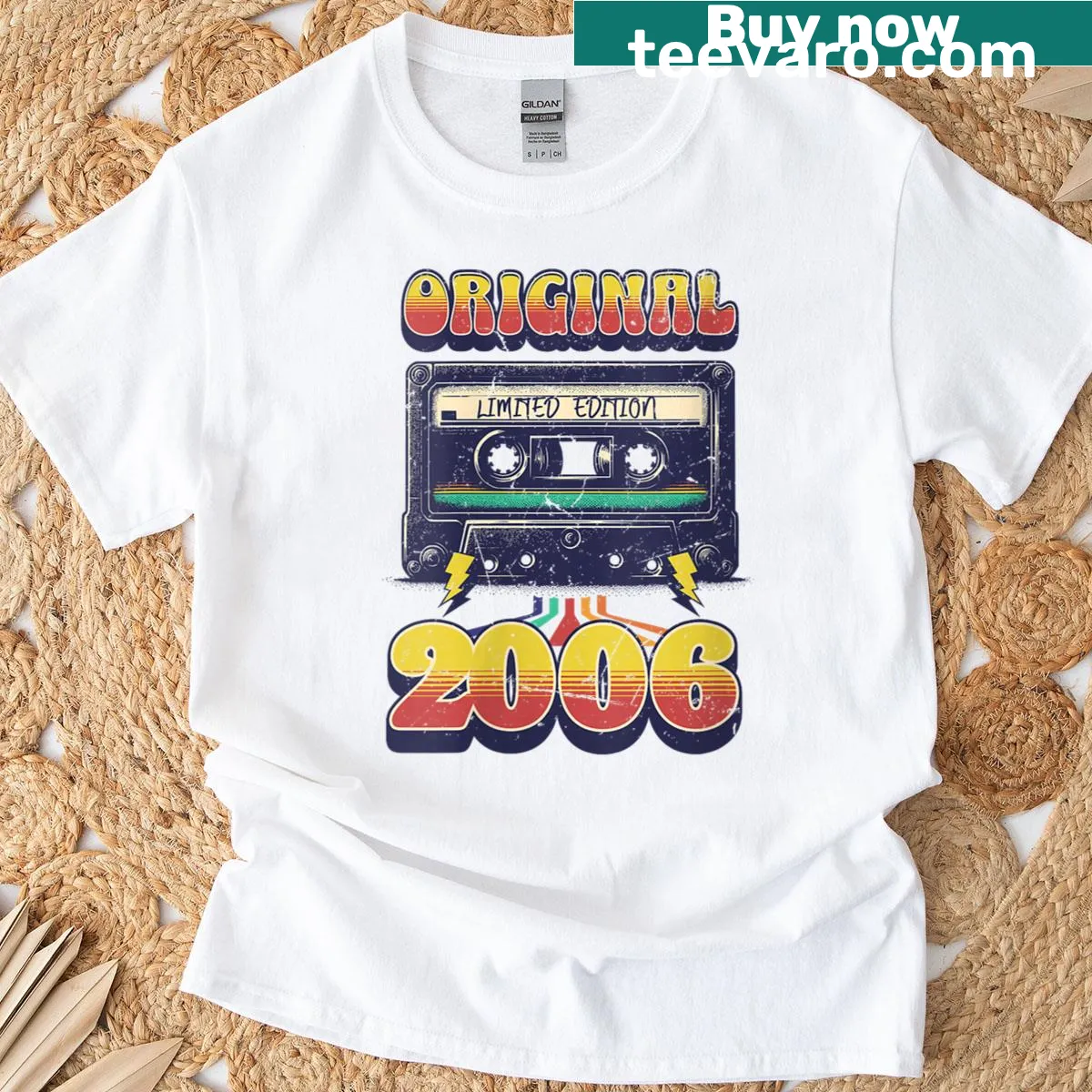 Retro 2006 vintage design for a 19th birthday t-shirt. — on a men's t-shirt