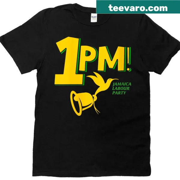Women's T-shirt with '1pm Holness Jamaica Labour Party' text design