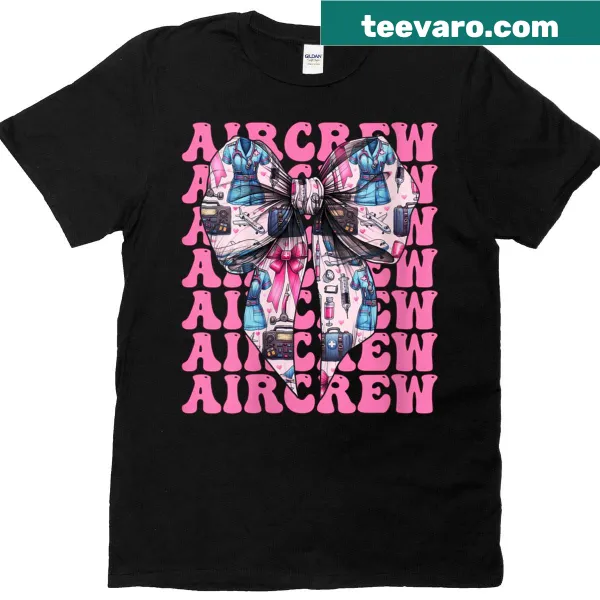 Empowering T-shirt for female flight nurses and paramedics